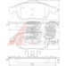 37598 ABS Комплект тормозных колодок, дисковый тормоз