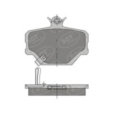 SP 405 SCT Комплект тормозных колодок, дисковый тормоз