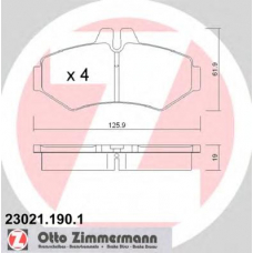 23021.190.1 ZIMMERMANN Комплект тормозных колодок, дисковый тормоз