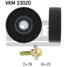 VKM 33020 SKF Паразитный / ведущий ролик, поликлиновой ремень