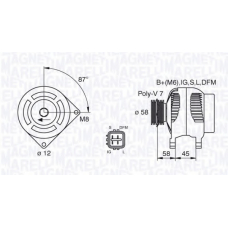 063377435010 MAGNETI MARELLI Генератор