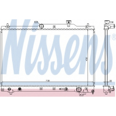 64657 NISSENS Радиатор, охлаждение двигателя