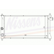 60515 NISSENS Радиатор, охлаждение двигателя