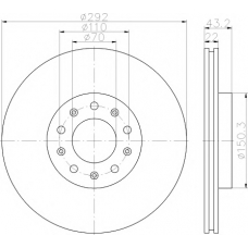 8DD 355 116-691 HELLA PAGID Тормозной диск