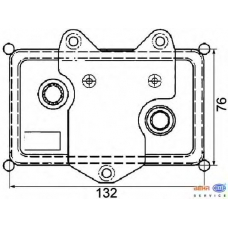 8MO 376 726-041 HELLA Масляный радиатор, двигательное масло