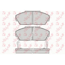 626.0080 VILLAR Комплект тормозных колодок, дисковый тормоз
