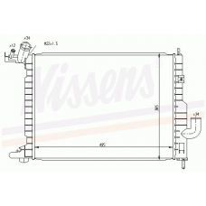 63082 NISSENS Радиатор, охлаждение двигателя
