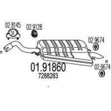 01.91860 MTS Глушитель выхлопных газов конечный