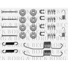 BBK6108 BORG & BECK Комплектующие, колодки дискового тормоза