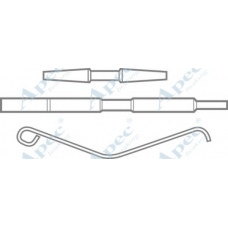 KIT203 APEC Комплектующие, тормозные колодки