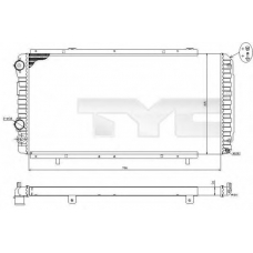 709-0014-R TYC Радиатор, охлаждение двигателя