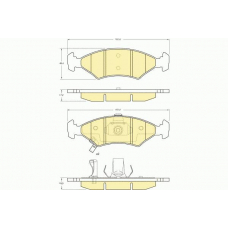 6132242 GIRLING Комплект тормозных колодок, дисковый тормоз