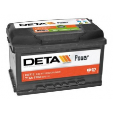 DB712 DETA Стартерная аккумуляторная батарея; Стартерная акку
