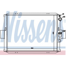 62287 NISSENS Радиатор, охлаждение двигателя