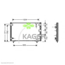 94-6192 KAGER Конденсатор, кондиционер