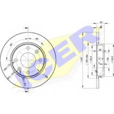 78BD4689-2 ICER Тормозной диск