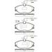 8110 28023 TRISCAN Комплект тормозных колодок, дисковый тормоз