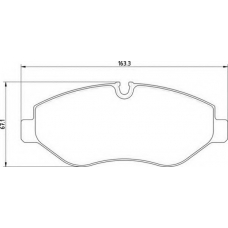 363700036024 MAGNETI MARELLI Комплект тормозных колодок, дисковый тормоз