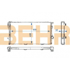 2107989 BEHR Radiator