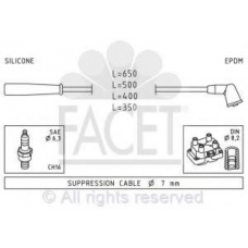 4.9851 FACET Комплект проводов зажигания