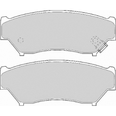 FD6745A NECTO Комплект тормозных колодок, дисковый тормоз