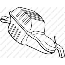 235-001 BOSAL Глушитель выхлопных газов конечный