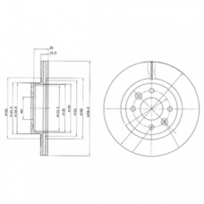 BG2283 DELPHI Тормозной диск