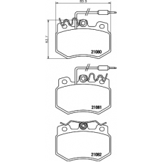 T2017 PAGID Комплект тормозных колодок, дисковый тормоз