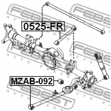 MZAB-092 FEBEST Подвеска, рычаг независимой подвески колеса