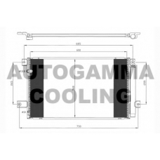104445 AUTOGAMMA Конденсатор, кондиционер