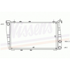 64010 NISSENS Радиатор, охлаждение двигателя