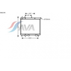 CNA2190 AVA Радиатор, охлаждение двигателя