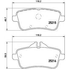 8DB 355 019-841 HELLA PAGID Комплект тормозных колодок, дисковый тормоз