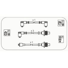 CPS2 JANMOR Комплект проводов зажигания