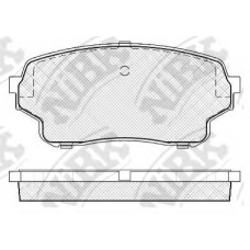 PN9806 NiBK Комплект тормозных колодок, дисковый тормоз