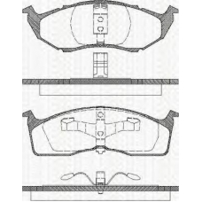 8110 10513 TRISCAN Комплект тормозных колодок, дисковый тормоз