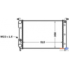 8MK 376 704-781 HELLA Радиатор, охлаждение двигателя