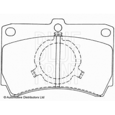 ADM54211 BLUE PRINT Комплект тормозных колодок, дисковый тормоз