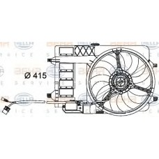 8EW 351 000-291 HELLA Вентилятор, охлаждение двигателя