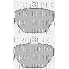 BBP1679 BORG & BECK Комплект тормозных колодок, дисковый тормоз