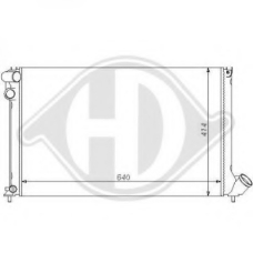 8126129 DIEDERICHS Радиатор, охлаждение двигателя