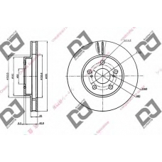 BD2024 DJ PARTS Тормозной диск