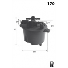 ELG5365 MECAFILTER Топливный фильтр