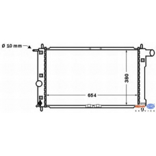 8MK 376 767-191 HELLA Радиатор, охлаждение двигателя