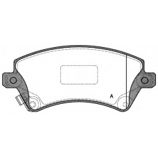 BPA0822.12 OPEN PARTS Комплект тормозных колодок, дисковый тормоз