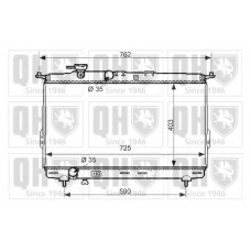 QER2412 QUINTON HAZELL Радиатор, охлаждение двигателя