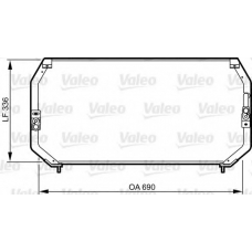814246 VALEO Конденсатор, кондиционер