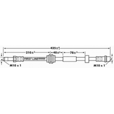 FBH7292 FIRST LINE Тормозной шланг