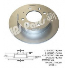 IBP-1K08 IPS Parts Тормозной диск