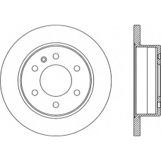 BDA2325.10 OPEN PARTS Тормозной диск